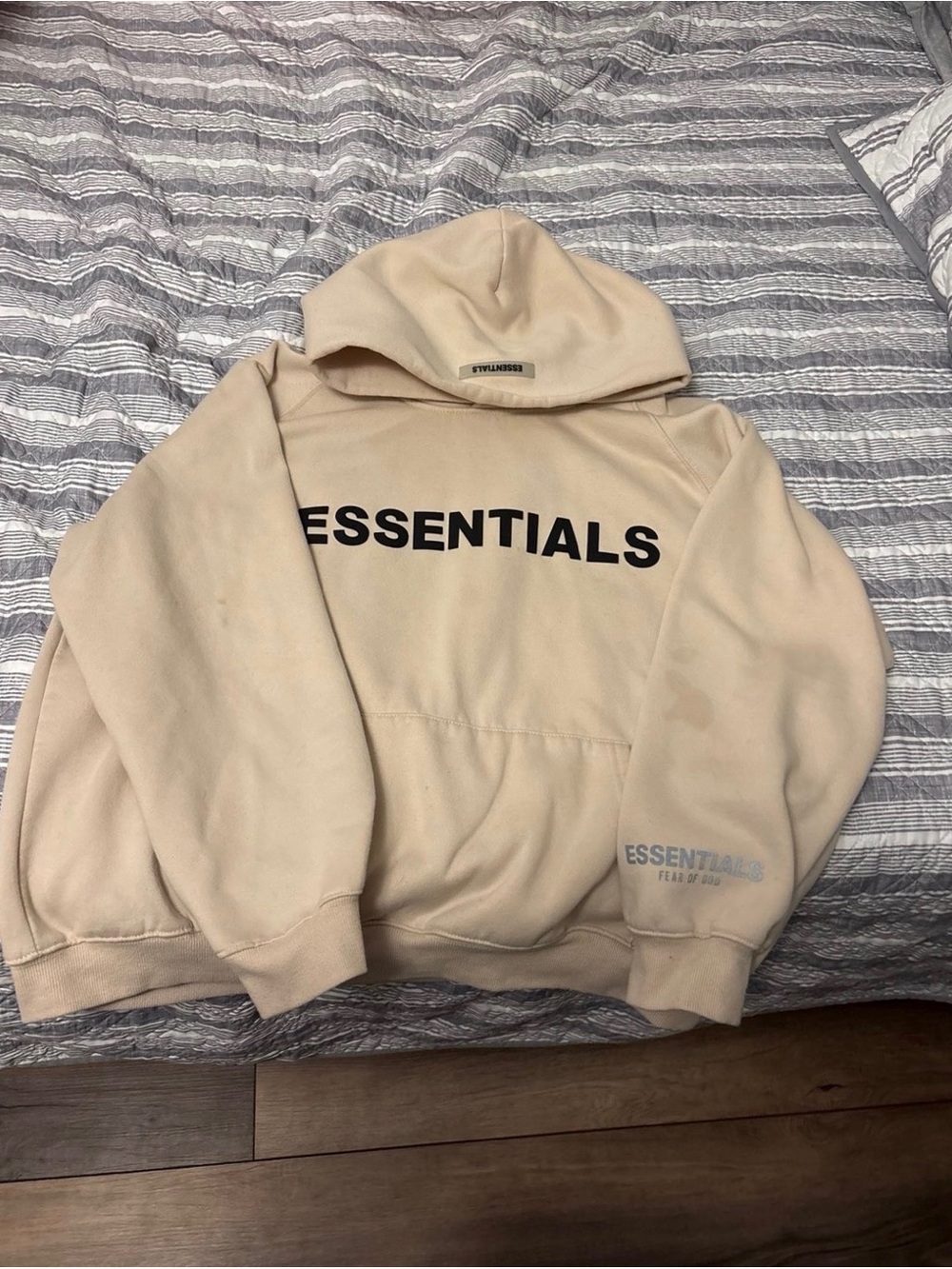 ESSENTIALS Fear of God Tan Pullover Hoodie